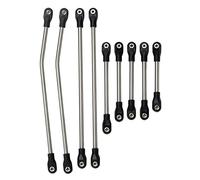 Ujjdwiurgh LCG Poutre Cadre en Acier Inoxydable Tringlerie Tige de Traction pour 1/10 RC Chenille Axiale SCX10 Capra LCG Rails Kit de Châssis