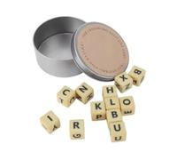 Ujjdwiurgh Le de Croisés Multifonctionnel Dice Letter Collage Travel Portable Spelling Game Crossword Puzzle A