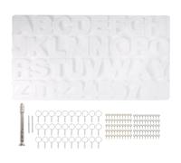 Ujjdwiurgh Le lot de moules en époxy comprend 1 perceuse manuelle, 2 forets, 30 porte-clés, 100 broches à vis pour la fabrication de fournitures en résine