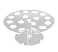 Ujjdwiurgh Le Support Acrylique de Rouleau de Main de CôNe/Sushi de CrèMe GlacéE de 16 Supports Transparent