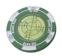 Ujjdwiurgh Lecteur de Putter de Golf Aide à L'Entraînement de Golf Marqueur de Balle de Golf Accessoires de Golf Cadeaux Vert