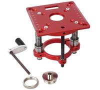 Ujjdwiurgh Lève-Fraise de Précision pour Table de Fraisage - Plaque D'Insertion pour Fraiseuse sur Table - Base de Levage - Outils de Gravure DIY pour Moteurs de Diamètre 63,5-65 mm