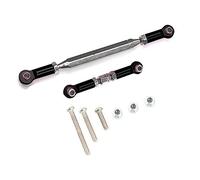 Ujjdwiurgh Lien Direction en MéTal Servo Link Crochet Biellette pour MN D90 D99 MN-90-45 1/12 Rail de Voiture TéLéCommandé, Noir