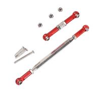 Ujjdwiurgh Lien Direction en MéTal Servo Link Crochet Biellette pour MN D90 D99 MN-90-45 1/12 Rail de Voiture TéLéCommandé,Rouge