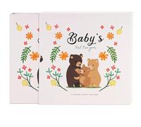Ujjdwiurgh Livre de Souvenirs de Scrapbook Album Photo Journal de Grossesse Souvenir D'Animal Mignon Journal de Croissance Compte à Main Facile à Utiliser Haute Qualité D