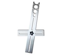 Ujjdwiurgh Localisateur de Trous de Carrelage Universel Multifonctionnel, Règle Universelle de 40 Cm, Épaisseur de 1 Mm, Outil de Perçage