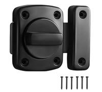 Ujjdwiurgh Loquet de porte rotatif, interrupteur à 180 degrés, loquet de porte intérieure de chambre à coucher, loquet de porte coulissante française