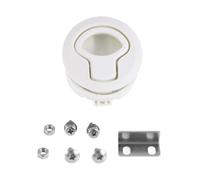 Ujjdwiurgh Loquet Hatch Rond Latch Loquet Flush Pull pour 1/4 Porte Pont de Bateau Hatch Tiroirs RV Cabinet Yacht