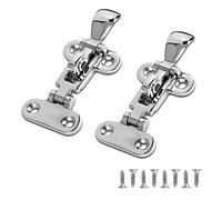 Ujjdwiurgh Loquets Anti-Cliquetis pour Trappe de Porte de Bateau de Qualité Marine, Charnières de Bateau, Loquets de Serrage, Construction Solide, Verrouillable (2 Pièces)