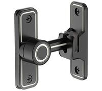 Ujjdwiurgh Loquets de portail robustes à angle droit de 90 degrés pour porte coulissante de jardin - Noir