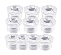 Ujjdwiurgh Lot de 10 adaptateurs à vis pour microphone de 3/8 po à 5/8 po mâle à filetage pour micro - Accessoires de réparation