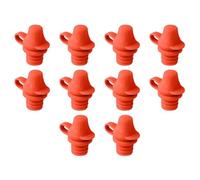 Ujjdwiurgh Lot de 10 adaptateurs de bec verseur en silicone anti-déversement avec bec verseur anti-fuite Rouge