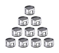 Ujjdwiurgh Lot de 10 aérateurs de robinet de cuisine - Pièces de rechange avec coque en laiton et joint pour cuisine et salle de bain