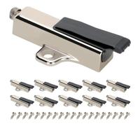 Ujjdwiurgh Lot de 10 amortisseurs à fermeture douce pour portes d'armoire/portes d'armoire, en métal avec vis