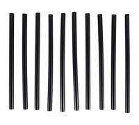 Ujjdwiurgh Lot de 10 bâtons de colle thermofusible Noir 150 x 7 mm