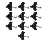 Ujjdwiurgh Lot de 10 boutons de roue triangulaires et boulons de rechange pour tondeuse à gazon