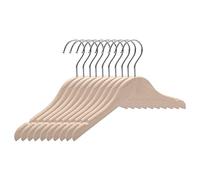 Ujjdwiurgh Lot de 10 cintres en bois lisses pour enfants/enfants - 31,5 cm - Gain de place - Crochets et découpes à 360 ° - Parfait pour les cintres de robe des tout-petits