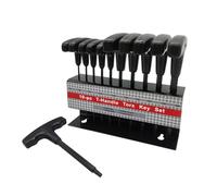 Ujjdwiurgh Lot de 10 clés hexagonales à poignée en T avec poignée noire T7-T40