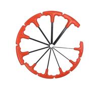 Ujjdwiurgh Lot de 10 clés hexagonales avec poignée en T avec tête plate et poignée en T rouge H2-H10, cadre en fer noirci
