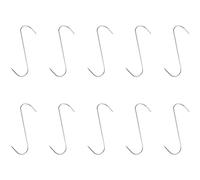 Ujjdwiurgh Lot de 10 crochets à viande en acier inoxydable pour fumer à chaud et à froid, boucherie, chasse, poulet, barbecue, porc, saucisse