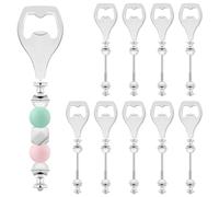 Ujjdwiurgh Lot de 10 décapsuleurs plats à perles - Décapsuleur décoratif en perles