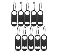 Ujjdwiurgh Lot de 10 décapsuleurs plats en acier inoxydable avec porte-clés pour cuisine, bar ou restaurant