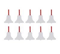 Ujjdwiurgh Lot de 10 décorations de Noël vierges par sublimation en aluminium blanc pour le jour de Noël C