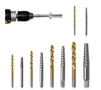 Ujjdwiurgh Lot de 10 extracteurs de vis pour enlever les vis dénudées et les boulons cassés