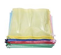 Ujjdwiurgh Lot de 10 filets pour documents A3 avec fermeture éclair Multicolore