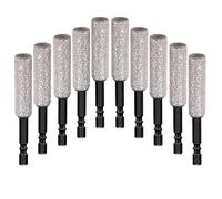 Ujjdwiurgh Lot de 10 forets secs de 12 mm pour céramique, carrelage, verre, marbre, brique, pierre avec tige hexagonale 1/4
