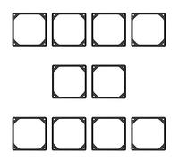 Ujjdwiurgh Lot de 10 joints anti-vibrations en silicone pour ventilateur de boîtier d'ordinateur 120 mm