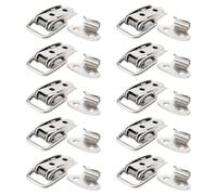 Ujjdwiurgh Lot de 10 loquets à bascule en fer à ressort pour armoire 45 mm de long