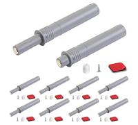 Ujjdwiurgh Lot de 10 loquets à pousser pour ouvrir l'armoire - Loquet à pousser et verrou pour loquets cachés et loquet de tiroir à libération rapide