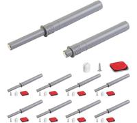 Ujjdwiurgh Lot de 10 Loquets et Verrous à Pousser pour Armoires à Ouverture par Poussée pour Portes Cachées, Loquets Tactiles et Loquets à Pression pour Tiroirs Longs