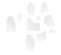 Ujjdwiurgh Lot de 10 modèles de règles en forme d'ours à mémoire de forme, modèles de couturage, règles et modèles de matelassage en acrylique, 30,5 cm, faciles à utiliser