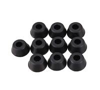 Ujjdwiurgh Lot de 10 patins en caoutchouc coniques encastrés noirs 21 mm x 10 mm