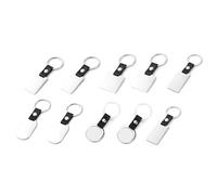 Ujjdwiurgh Lot de 10 porte-clés vierges pour sublimation - 5 formes