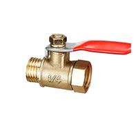 Ujjdwiurgh Lot de 10 raccords femelles/mâles en laiton pour robinet à boisseau sphérique - Raccord de tuyau en cuivre - 6,35 mm