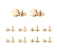 Ujjdwiurgh Lot de 10 rivets en laiton massif pour ceinture 10 mm