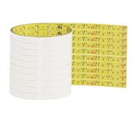 Ujjdwiurgh Lot de 10 Rubans à Mesurer Auto-Adhésifs à Coller sur le à Mesurer (12 Pieds, Jaune)