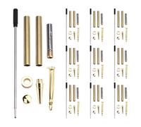 Ujjdwiurgh Lot de 10 stylos à bille torsadés avec recharge en cuivre pour la fabrication de stylos, les enseignants en classe