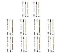Ujjdwiurgh Lot de 10 stylos fins de 7 mm avec recharges, couleurs assorties, fournitures de tournage à bois pour loisirs créatifs, cadeaux, gris acier