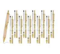 Ujjdwiurgh Lot de 10 stylos rétractables de 7 mm avec recharges pour tour à bois, fournitures de tournage à bois, bricolage amis