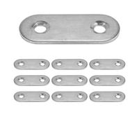 Ujjdwiurgh Lot de 10 supports de fixation plats de réparation 40 x 15 mm