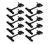 Ujjdwiurgh Lot de 10 supports de panneau réglables en plastique à clipser, double tête d'affichage, clips rotatifs, réutilisables, étiquettes de prix pour magasin