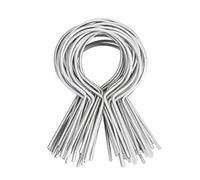 Ujjdwiurgh Lot de 100 attaches de clôture en acier galvanisé de calibre B pour poteaux de clôture, fil de clôture en T