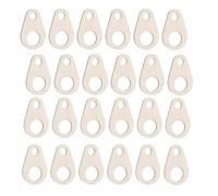 Ujjdwiurgh Lot de 100 bobines de fil à broder en bois en forme de goutte