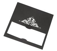 Ujjdwiurgh Lot de 100 cartes de table avec inserts blancs pour mariage, banquet, buffet, mariage - Noir