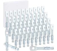 Ujjdwiurgh Lot de 100 chevilles d'ancrage en béton pour solives de plafond, hamacs suspendus, balancelles, 6,3 x 5,1 cm