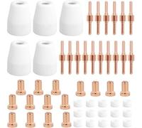 Ujjdwiurgh Lot de 100 consommables pour coupe-plasma PT-31 compatibles avec CUT-45 CUT-50 CT-312 MIG205MP avec torche de découpe plasma A